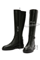 Women's Black Zippered Buckle Detailed Leather Casual Boots | Derimod Women's Black Zippered Buckle Detailed Leather Casual Boots | Derimod