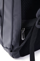 D-Pack Unisex Gray Technological Fabric Hardcase Backpack | Derimod D-Pack Unisex Gray Technological Fabric Hardcase Backpack | Derimod
