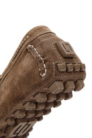 Erkek Vizon Süet Deri Casual Loafer | Derimod Erkek Vizon Süet Deri Casual Loafer | Derimod