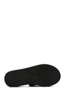 Women's Black Thick Soled Slippers | Derimod Women's Black Thick Soled Slippers | Derimod
