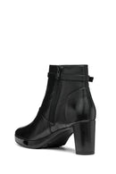 Geox Kadın Siyah D Walk Pleasure Fermuarlı Kalın Topuklu Deri Bot | Derimod Geox Kadın Siyah D Walk Pleasure Fermuarlı Kalın Topuklu Deri Bot | Derimod