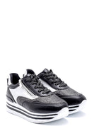 Kadın Yüksek Taban Fermuar Detaylı Sneaker | Derimod Kadın Yüksek Taban Fermuar Detaylı Sneaker | Derimod