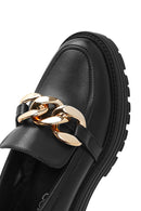 Kadın Siyah Kalın Tabanlı Maskülen Loafer | Derimod Kadın Siyah Kalın Tabanlı Maskülen Loafer | Derimod