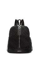 Women's Black Printed Backpack | Derimod Women's Black Printed Backpack | Derimod