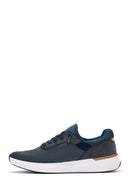 Derimod Zero Men's Navy Blue Lace-Up Thick Sole Fabric Sneaker | Derimod Derimod Zero Men's Navy Blue Lace-Up Thick Sole Fabric Sneaker | Derimod