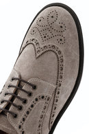 Men's Mink Lace-Up Suede Leather Casual Shoes | Derimod Men's Mink Lace-Up Suede Leather Casual Shoes | Derimod