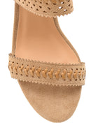 Women's Suede Heeled Sandals | Derimod Women's Suede Heeled Sandals | Derimod