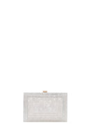 Women's White Long Strap Mini Clutch Bag | Derimod Women's White Long Strap Mini Clutch Bag | Derimod