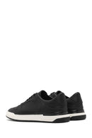 Men's Black Lace-up Leather Sneaker | Derimod Men's Black Lace-up Leather Sneaker | Derimod
