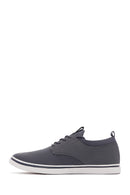 Derimod Zero Men's Gray Lace-Up Sneaker | Derimod Derimod Zero Men's Gray Lace-Up Sneaker | Derimod