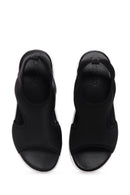 Kadın Siyah Kalın Tabanlı Comfort Sandalet | Derimod Kadın Siyah Kalın Tabanlı Comfort Sandalet | Derimod