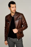 Curry Erkek Deri Ceket | Derimod Curry Erkek Deri Ceket | Derimod