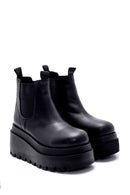 Women's Leather Thick Soled Chelsea Boots | Derimod Women's Leather Thick Soled Chelsea Boots | Derimod