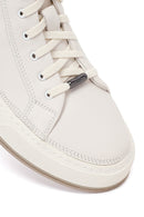 Male White Lace-Up Leather Sneaker | Derimod Male White Lace-Up Leather Sneaker | Derimod