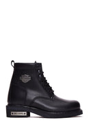 Harley Davidson Men's Black Leather Gibson Boots | Derimod Harley Davidson Men's Black Leather Gibson Boots | Derimod