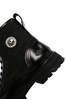 Harley Davidson Men's Black Jesus Exc Laced Leather Boots | Derimod Harley Davidson Men's Black Jesus Exc Laced Leather Boots | Derimod