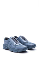 Men's Suede Detailed Leather Sneaker | Derimod Men's Suede Detailed Leather Sneaker | Derimod