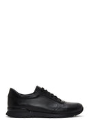 Men's Black Leather Casual Sneaker | Derimod Men's Black Leather Casual Sneaker | Derimod