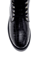 Women's Crocodile Patterned Boots | Derimod Women's Crocodile Patterned Boots | Derimod