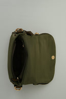 Green Fabric Women's Crossbody Bag | Derimod Green Fabric Women's Crossbody Bag | Derimod