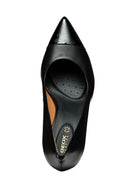 Geox Kadın Siyah Faviola Deri İnce Topuklu Ayakkabı | Derimod Geox Kadın Siyah Faviola Deri İnce Topuklu Ayakkabı | Derimod