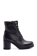 Women's Lace-up Leather Boots | Derimod Women's Lace-up Leather Boots | Derimod