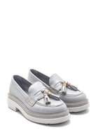 Women's Leather Tassel Detailed Loafer | Derimod Women's Leather Tassel Detailed Loafer | Derimod