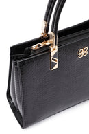 Women's Black Long Strap Printed Shoulder Bag | Derimod Women's Black Long Strap Printed Shoulder Bag | Derimod