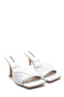 Women's Heeled Leather Slippers | Derimod Women's Heeled Leather Slippers | Derimod