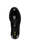 Geox Kadın Siyah Iridea Rugan Deri Oxford Ayakkabı | Derimod Geox Kadın Siyah Iridea Rugan Deri Oxford Ayakkabı | Derimod