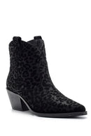 Women's Suede Leather Heeled Boots | Derimod Women's Suede Leather Heeled Boots | Derimod