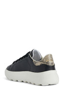 Geox Kadın Siyah Spherica Ec4.1 Bağcıklı Deri Sneaker | Derimod Geox Kadın Siyah Spherica Ec4.1 Bağcıklı Deri Sneaker | Derimod