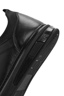 Erkek Siyah Bağcıklı Deri Sneaker | Derimod Erkek Siyah Bağcıklı Deri Sneaker | Derimod