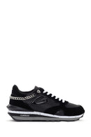 Alberto Guardiani Women's Black Wen Leather Thick Soled Sneaker | Derimod Alberto Guardiani Women's Black Wen Leather Thick Soled Sneaker | Derimod