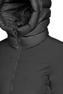 Geox Kadın Spherica Siyah Kapüşonlu Kaban | Derimod Geox Kadın Spherica Siyah Kapüşonlu Kaban | Derimod