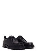 Male Black Lace-Up Thick-Soled Leather Casual Shoes | Derimod Male Black Lace-Up Thick-Soled Leather Casual Shoes | Derimod