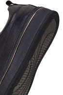 Male Black Lace-Up Thick-Soled Leather Sneaker | Derimod Male Black Lace-Up Thick-Soled Leather Sneaker | Derimod