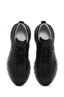 Men's Black Lace-up Leather Sneaker | Derimod Men's Black Lace-up Leather Sneaker | Derimod