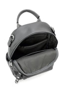 Women's Gray Long Strap Printed Backpack | Derimod Women's Gray Long Strap Printed Backpack | Derimod