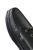 Men's Green Leather Casual Shoes | Derimod Men's Green Leather Casual Shoes | Derimod