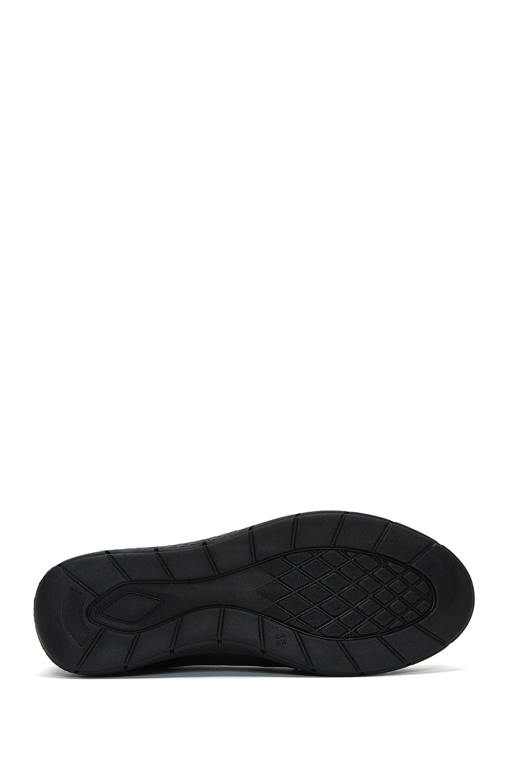 Kadın Siyah Kalın Tabanlı Deri Konfor Loafer