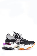 Kadın Renkli Yüksek Tabanlı Sneaker | Derimod Kadın Renkli Yüksek Tabanlı Sneaker | Derimod