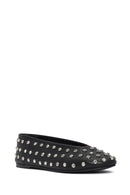 Women's Black Stone Ballet Ballet | Derimod Women's Black Stone Ballet Ballet | Derimod
