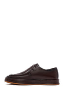Male Brown Lace-up Leather Casual Shoes | Derimod Male Brown Lace-up Leather Casual Shoes | Derimod