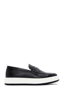 Erkek Siyah Deri Kalın Tabanlı Spor Loafer | Derimod Erkek Siyah Deri Kalın Tabanlı Spor Loafer | Derimod
