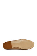 Kadın Bej Deri Loafer | Derimod Kadın Bej Deri Loafer | Derimod