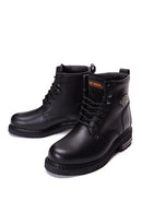 Harley Davidson Men's Black Leather Gibson Boots | Derimod Harley Davidson Men's Black Leather Gibson Boots | Derimod