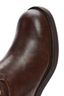 Kadın Kahverengi Kalın Topuklu Biker Deri Çizme | Derimod Kadın Kahverengi Kalın Topuklu Biker Deri Çizme | Derimod