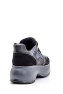 Kadın Yüksek Tabanlı Deri Sneaker | Derimod Kadın Yüksek Tabanlı Deri Sneaker | Derimod