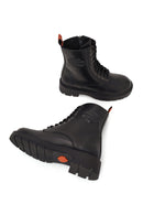 Harley Davidson Woman Black Cree Zip Closure Leather Combat Boots | Derimod Harley Davidson Woman Black Cree Zip Closure Leather Combat Boots | Derimod